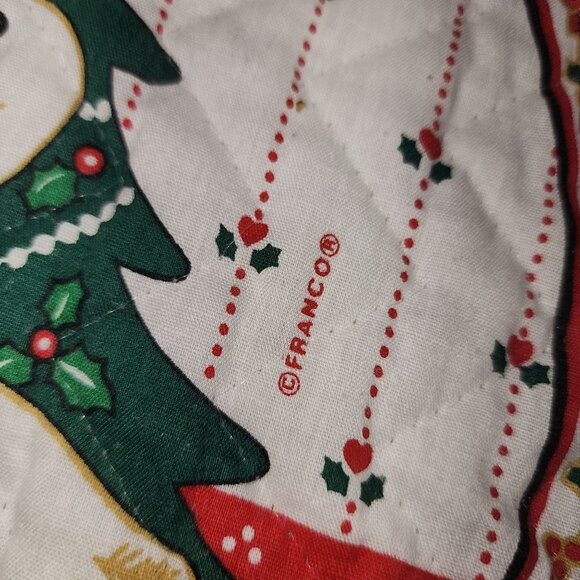 6 Vintage Franco Holiday Christmas Cloth Placemats Ducks Geese Swan Cotton Tree - Picture 4 of 9